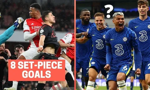 5 CLB ghi bàn nhiều nhất từ bóng chết ở EPL: Arsenal thứ 4, Chelsea sau 1 đội
