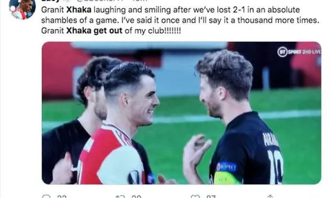 Xhaka cười cợt sau trận, NHM Arsenal cay cú "đuổi thẳng cổ"