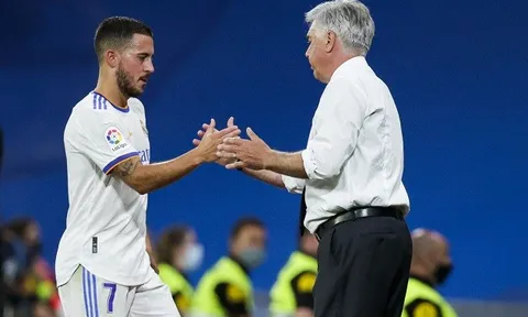 Carlo Ancelotti lên tiếng trước tin đồn 'lạnh nhạt' với Eden Hazard