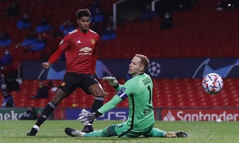 8 con số ấn tượng trận M.U - Leipzig: Rashford sánh vai Persie và Ole