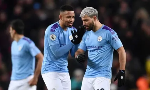 Aguero và Jesus báo tin vui cho Man City