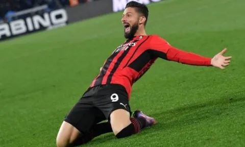 Ibrahimovic dự bị, Giroud đánh đổi máu đoạt chiến thắng cho AC Milan