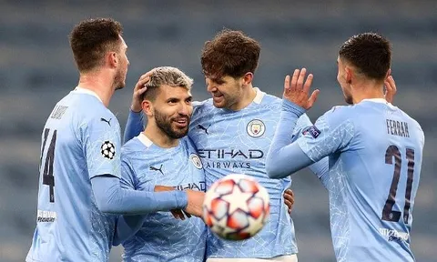 Aguero trở lại, ghi bàn giúp Man City đại thắng Marseille