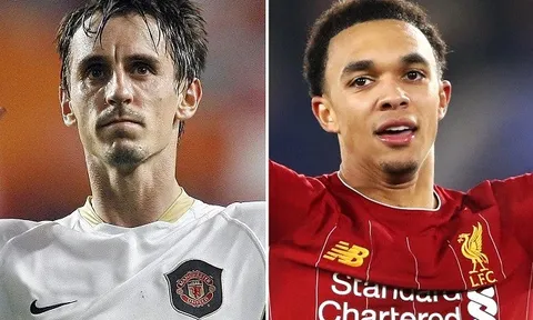 Alexander-Arnold hành động gây tranh cãi, Southgate so sánh với Gary Neville