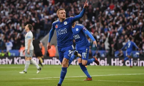 Âm thầm tiến bước, Jamie Vardy đi vào lịch sử Leicester