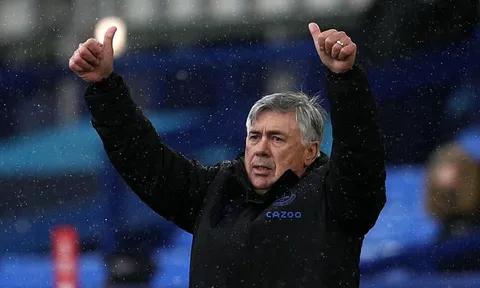 Carlo Ancelotti: "Everton không cùng đẳng cấp với Liverpool"