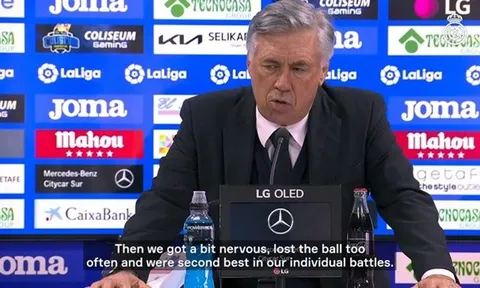 Ancelotti: Real vẫn đang trong kỳ nghỉ