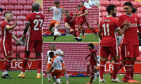 Hiệp 2 bùng nổ, Liverpool "nghiền nát" Blackpool với 7 bàn