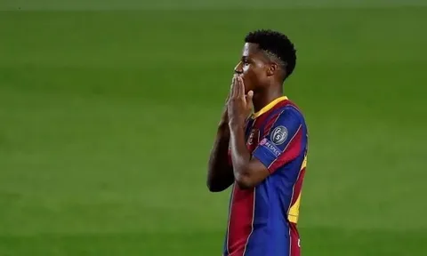 Ansu Fati lại báo tin dữ đến các CĐV yêu mến Barcelona