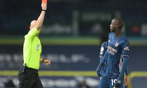 XONG! Arsenal ra tuyên bố đanh thép sau thẻ đỏ của Nicolas Pepe