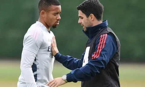 Arsenal tập trung cao độ, Arteta chỉ thị cho Jesus