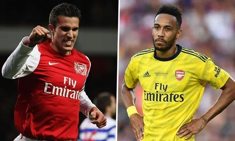 Đội hình xuất sắc nhất Arsenal một thập kỷ qua: Van Persie "in", Aubameyang "out"
