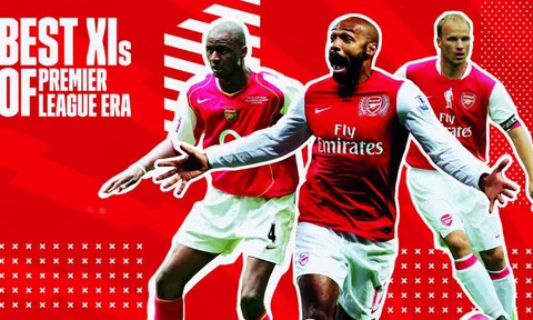 Đội hình đỉnh nhất của Arsenal ở kỷ nguyên Premier League