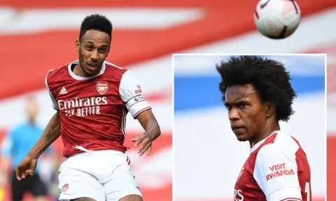 Willian xuất trận, Aubameyang lập cú đúp nhưng Arsenal vẫn thất bại