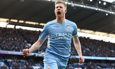 Tham vọng ăn ba của Man City phụ thuộc vào De Bruyne