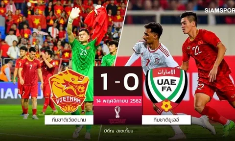 Báo Thái Lan thán phục 1 điều về sức mạnh của ĐT Việt Nam sau trận thắng UAE