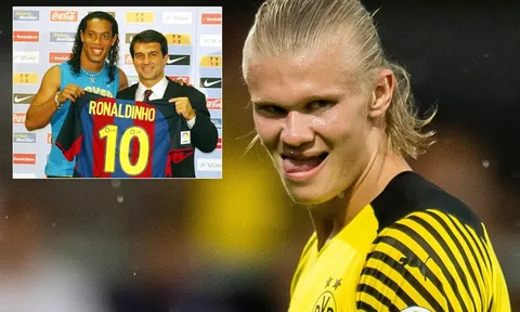 Barca muốn tái hiện vụ Ronaldinho với Haaland