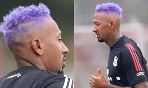 Bayern Munich tập luyện, nhà vô địch World Cup khoe mái tóc cực lạ