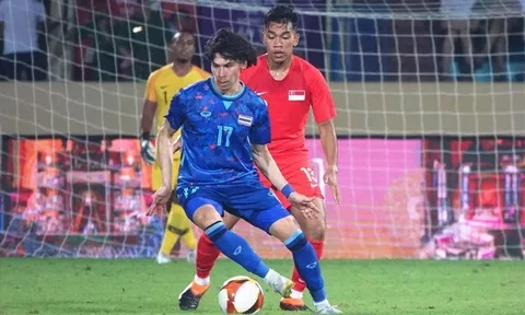 Hủy diệt Singapore, U23 Thái Lan đòi lại ngôi đầu bảng
