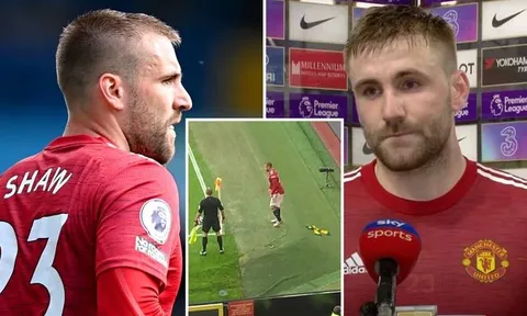 Bị CĐV ném đồ, Luke Shaw vẫn hành xử đáng nể