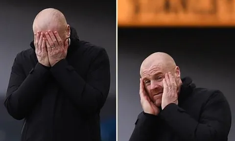 Bị Chelsea nã 3 bàn trong 8 phút, HLV Burnley ôm mặt thất vọng