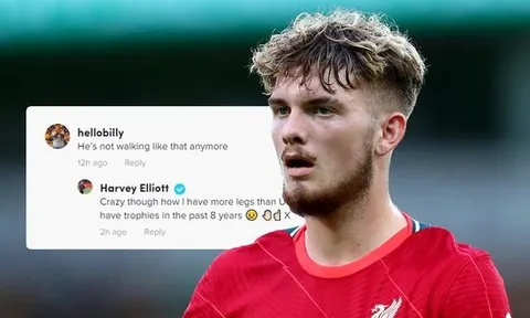 Bị fan Man Utd chế nhạo chấn thương, Elliott đáp trả thâm thúy