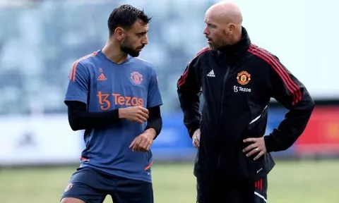 Bruno đồng quan điểm với Ten Hag về sự tệ hại của Man Utd