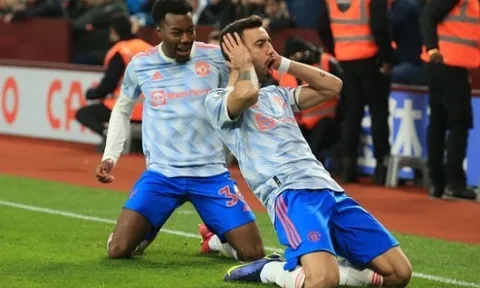 Bruno Fernandes khen ngợi một cầu thủ sau trận hòa Aston Villa