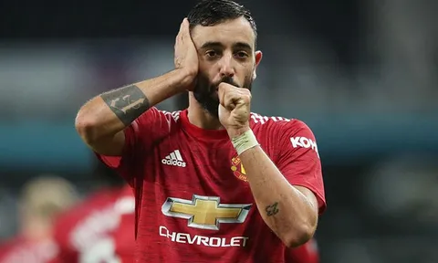 Bruno Fernandes lý giải kiểu ăn mừng bàn thắng mới lạ ở trận Newcastle