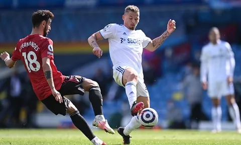 'Bỏ túi' Bruno Fernandes, sao Leeds chặn luôn cửa thắng của Man Utd