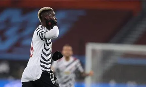 Bruno hay nhưng Pogba cũng đẳng cấp với cú vung chân đá bay mọi sức ép