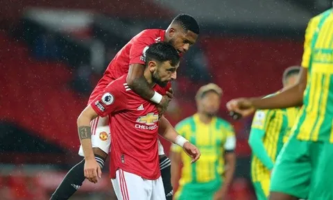 Cảm xúc "đánh đu" của Bruno Fernandes trong trận thắng West Brom