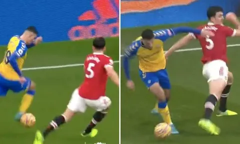Cạn lời với pha xử lý như gã hề của Harry Maguire