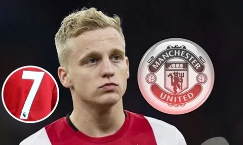 Những số áo Van de Beek có thể mặc khi cập bến Man Utd