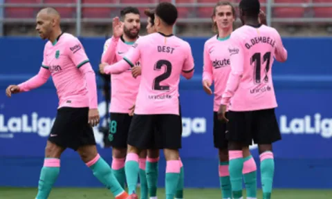 Griezmann lập siêu phẩm trong ngày Barcelona vắng Messi