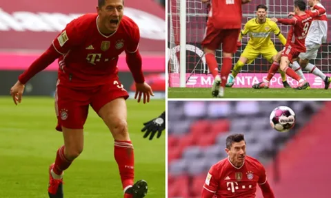 San bằng kỷ lục vĩ đại, Lewandowski giúp Bayern bay cao ở Bundesliga
