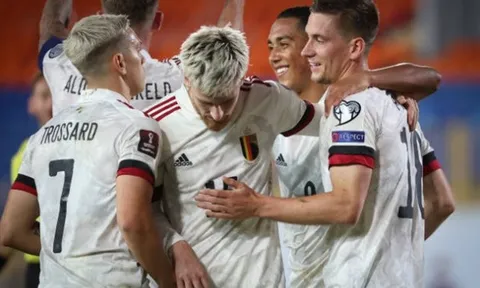 Bỉ giành chiến thắng sát nút trước Belarus trong ngày Lukaku vắng mặt