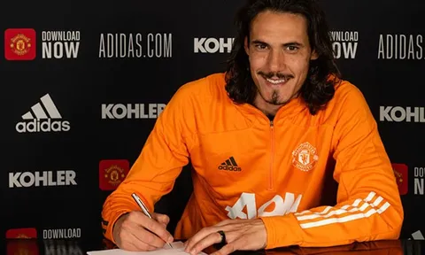 Cavani gửi thông điệp đến NHM Man Utd sau khi gia hạn hợp đồng