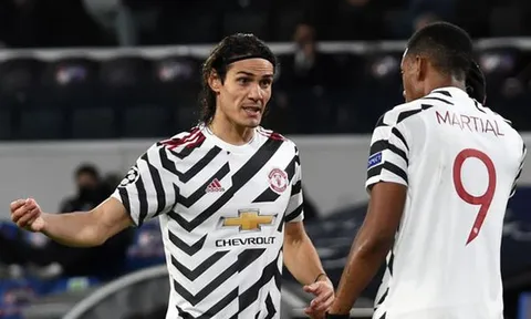 Cavani tìm được chỗ đứng ở Man Utd, Martial nên vui hay buồn?