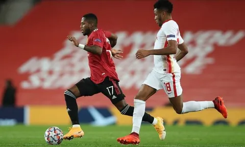 Cày khắp mặt sân, "máy chạy" của Man Utd bóp nghẹt tuyến giữa RB Leipzig