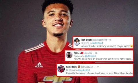 CĐV Man Utd: "Đó là lý do chúng ta sẽ không thể mua Sancho sao?"
