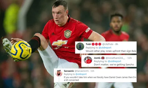 CĐV Man Utd: "Thay vì mượn cậu ấy, hãy đẩy Phil Jones lên đá tấn công"
