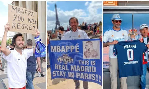 CĐV Real Madrid tấn công Mbappe