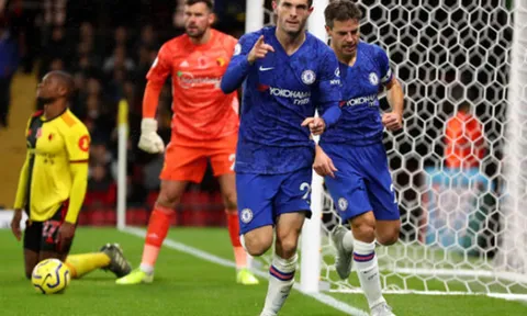 "Bom tấn" nổ súng, Chelsea giành 3 điểm nhọc nhằn trước Watford