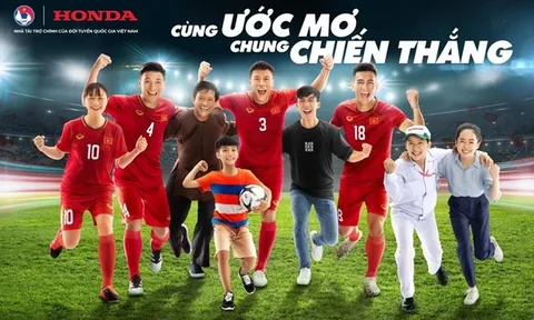 Chính thức: Honda Việt Nam tiếp tục là nhà tài trợ chính của các đội tuyển bóng đá quốc gia Việt Nam