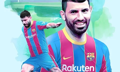 CHÍNH THỨC: Sergio Aguero gia nhập Barca