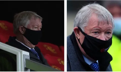 CHOÁNG với vẻ tiều tụy của Sir Alex khi xuất hiện trong trận derby Manchester