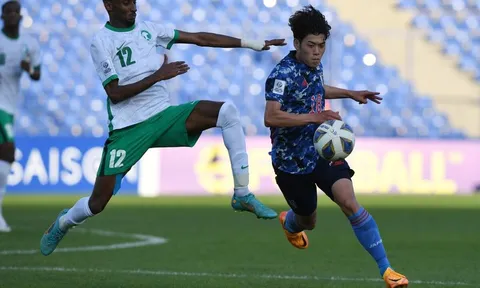 Chơi thiếu người, U23 Nhật Bản cưa điểm với Saudi Arabia