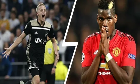 Chưa đến Man United, Van de Beek đã buộc phải "hy sinh" vì Pogba