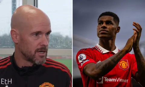 Câu nói của Ten Hag ngay khi đến M.U giúp Rashford lột xác